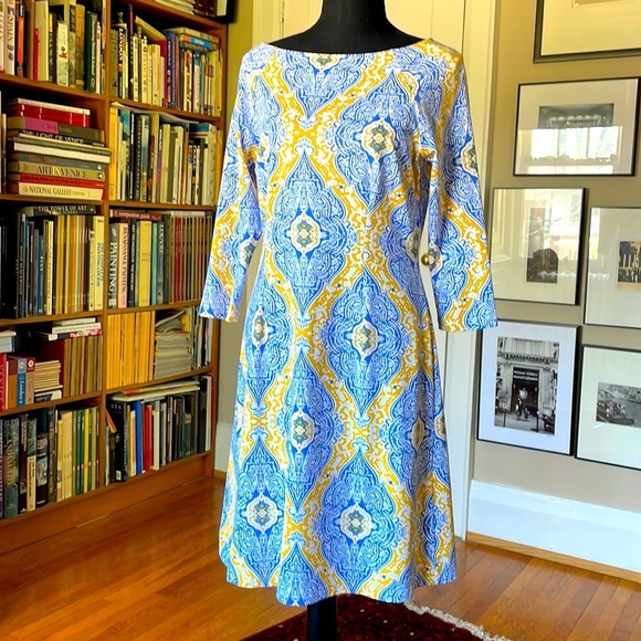 J. McLaughlin | Paisley Print Catalina Cloth Dress in S - Picture 1 of 8